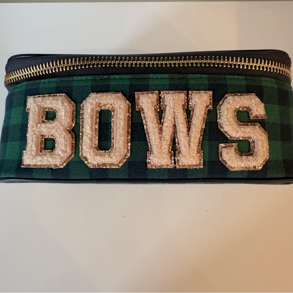Stoney Clover Lane Dear Diary Plaid Open Top Pouch - Picture 2 of 9